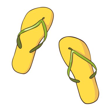 El Çekimi Sarı ve Yeşil Parmak Terlikleri