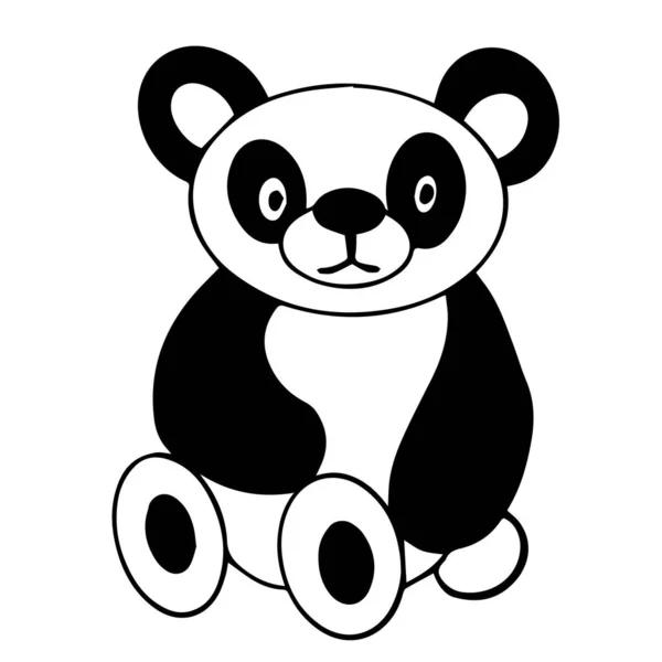 Egy Rajzfilmfigura Gyerekeknek Cuki Panda Állati Elem Tervedhez Gyerekeket Rajzolni — Stock Vector