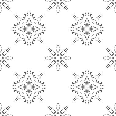 Kusursuz vektör deseni. Çeşitli soyut basit şekiller ve çizgiler. Döşeme kalıbı. Güzel geometrik iz