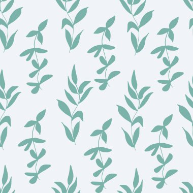 Baharın kusursuz çizimi, yaz çiçekleri ve bitkiler. Kır çiçeklerinin silueti. Ekoloji ve koruma teması. Kağıt, örtü, kumaş, hediye paketi için. Vektör illüstrasyonu.