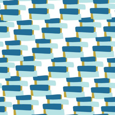 Soyut, pürüzsüz desenler. Çeşitli geometrik şekiller, modern renkler. Kağıt üzerinde kullanmak için, kumaş. Vektör baskısı.