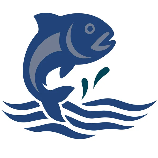 Balık vektör silueti. vektör illüstrasyonu.