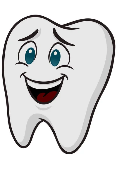 Gülümseyen yüzlü diş simgesi