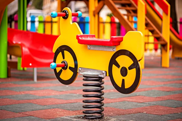 Colorful playground on yard in the park. — Stock Photo, Image