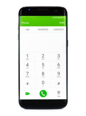 Varna, Bulgaristan - 27 Mart. Samsung Galaxy 7 kenar akıllı fotoğraf