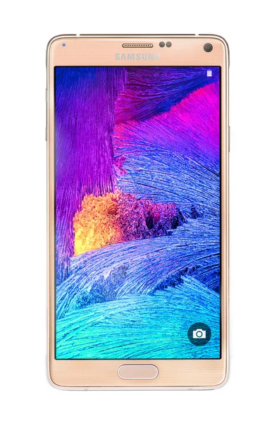 Смарт-телефон Samsung примітці 4. — стокове фото