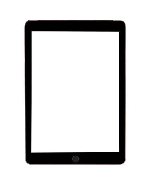 Tablette d'affaires noire similaire à iPad Air Isolated — Photo