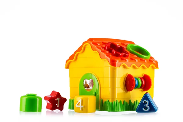 Toy house isolated on white — Stock Photo, Image