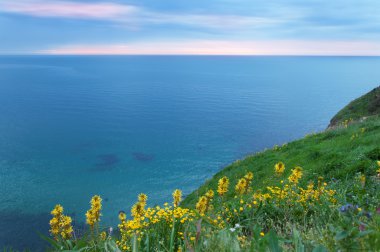 Ufukta güzel bir gün doğumu.