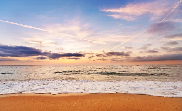 Krásný západ slunce, východ slunce moře horizont. — Stock fotografie