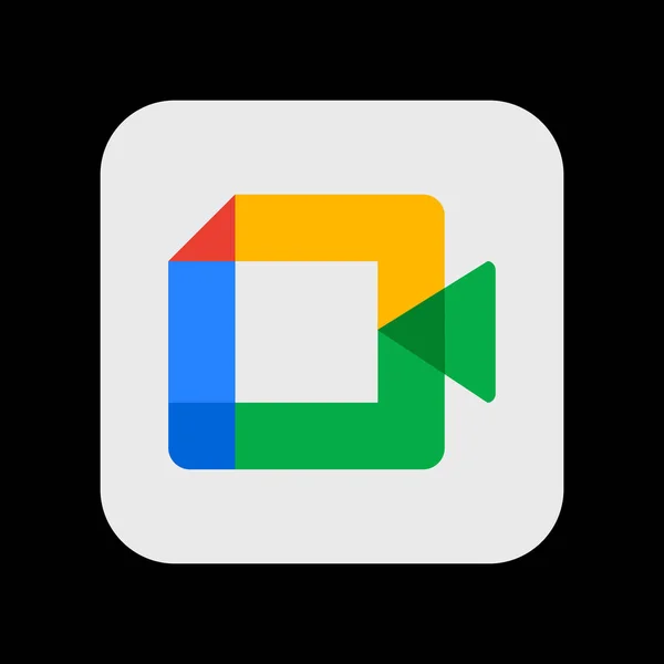 Google Meet. App Icon. Ilustração vetorial —  Vetores de Stock