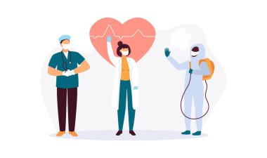 Yüz maskesi takan doktorlar koronavirüse karşı korumalı.
