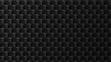 Geometrik metal küp soyut arkaplan