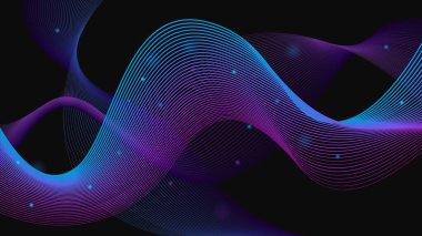Soyut Gradyan Dalga Çizgisi Teknolojisi Arkaplanı