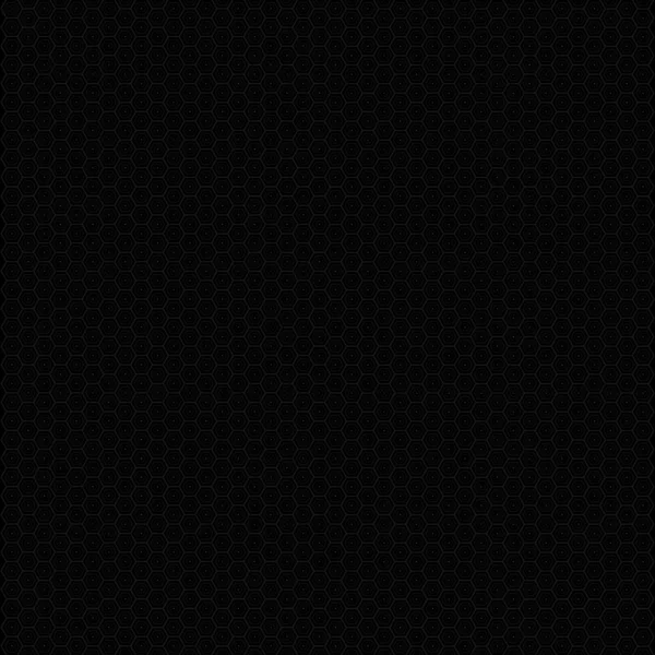 Φουτουριστικό εξάγωνο ψηφιδωτό μαύρο τετράγωνο φόντο. Ρεαλιστική μαύρη διανυσματική υφή με εξάγωνο πλέγμα — Διανυσματικό Αρχείο