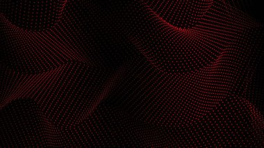 Kara Arkaplanda Kırmızı Çizgiler Soyut Birleşme Dalgası