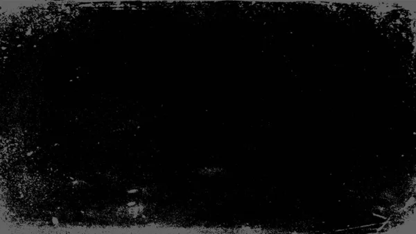 スレッドベアフレームと黒のみすぼらしい背景。旧・無比の効果 — ストックベクタ