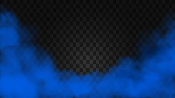 Transparent special effect. Blue Fog Or Smoke Isolated