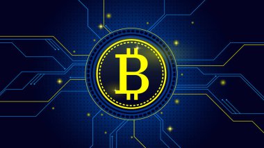 Kripto Para Birimi Engelleme Soyut Fütürist Arkaplan