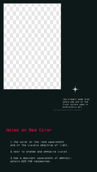 Elegante marco vertical oscuro con notas sobre fondo oscuro y lugar para su contenido. Plantilla cuadrada simple para historias de redes sociales — Archivo Imágenes Vectoriales