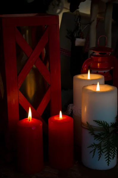 Año nuevo velas luz —  Fotos de Stock