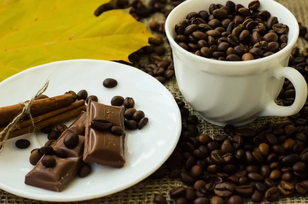 Stillleben mit Kaffee — Stockfoto