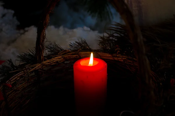 Año nuevo velas luz —  Fotos de Stock