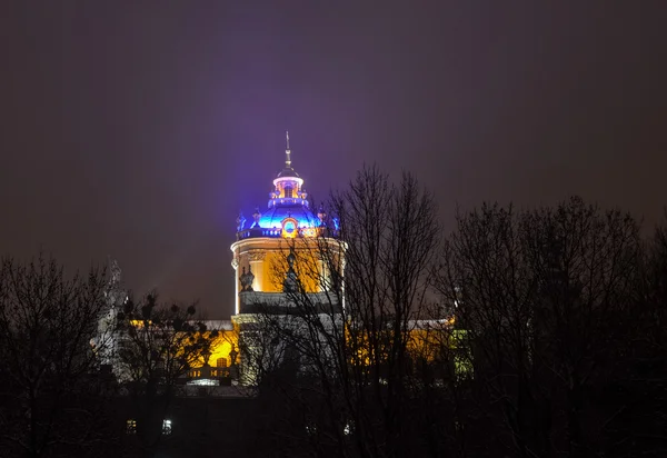 Nigh Lviv city scene — Stock Photo, Image