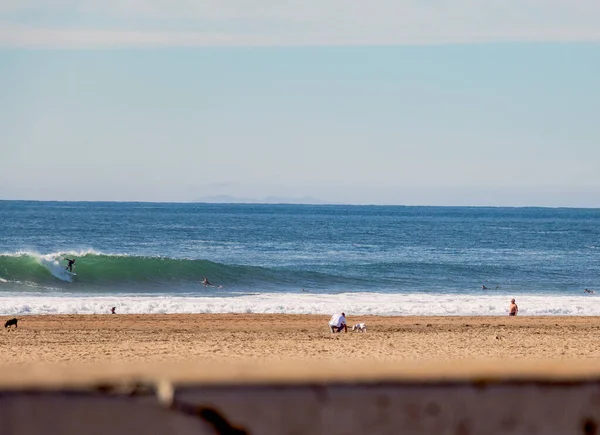 Big Waves przerwy w północnej Kalifornii w pobliżu San Francisco — Zdjęcie stockowe