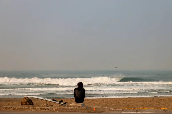 Big Waves Breaks nel nord della California vicino a San Francisco — Foto Stock