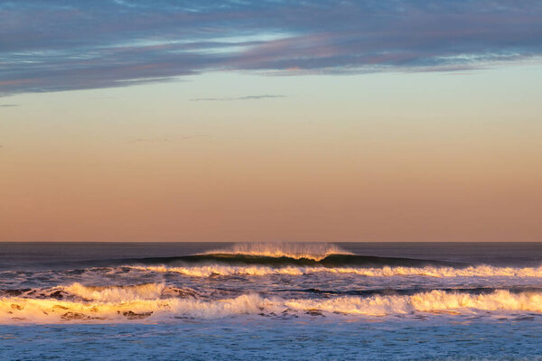 Big Waves Breaks in Northern California near San Francisco