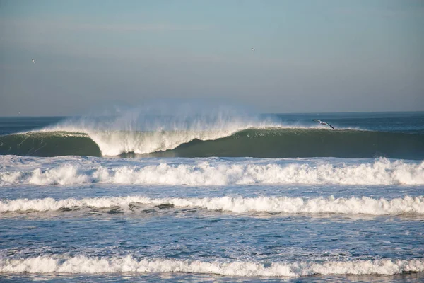 Big Waves przerwy w północnej Kalifornii w pobliżu San Francisco — Zdjęcie stockowe