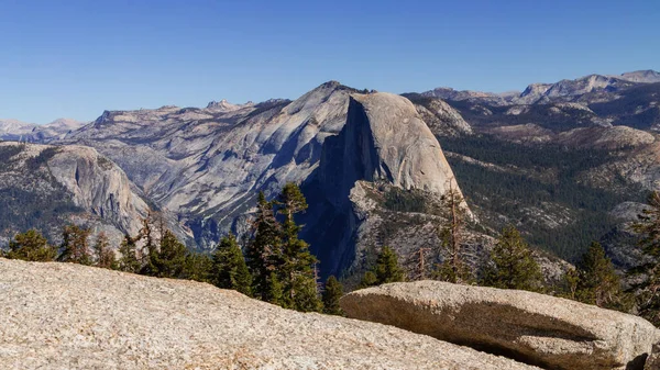 Half dome rises above Yosemite National Park