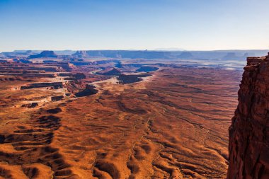 Güzel bir manzara. Canyonlands Ulusal Parkı