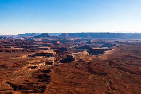 Utah 'taki Canyonlands Ulusal Parkı' nın geniş bir manzarası.