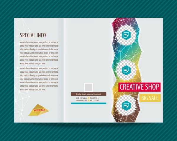 Sjabloon ontwerp brochure — Stockvector