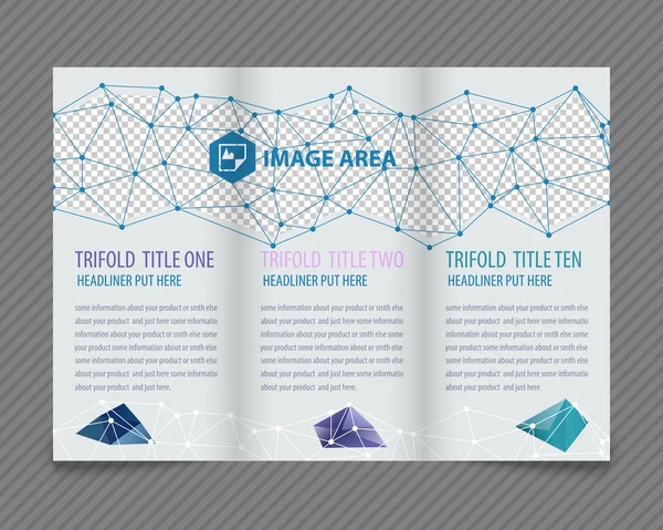 Ontwerp voor driebladige brochure — Stockvector