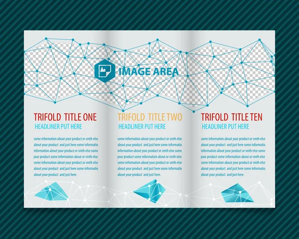 Diseño para folleto triple — Archivo Imágenes Vectoriales