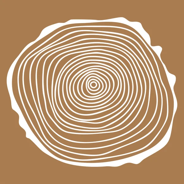 Yıllık halkalar kesilmiş ağaç