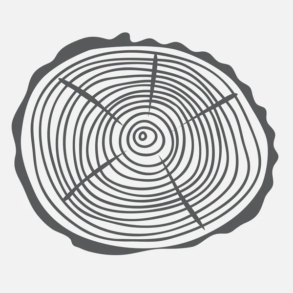 Yıllık halkalar kesilmiş ağaç