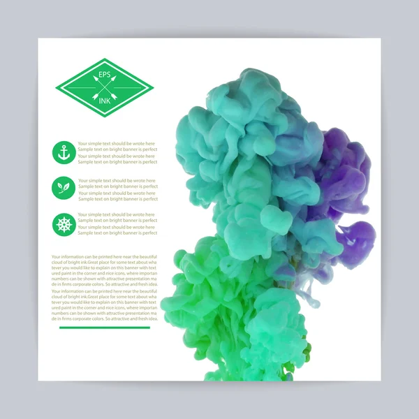 suyla dönen mürekkep.