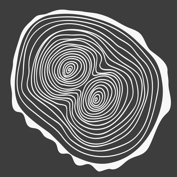 Yıllık halkalar kesilmiş ağaç