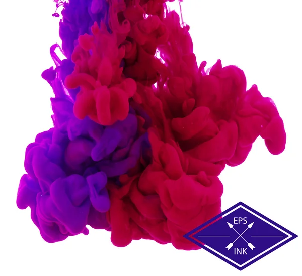 Suda dönen kırmızı mürekkep