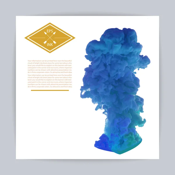 suyla dönen mürekkep.