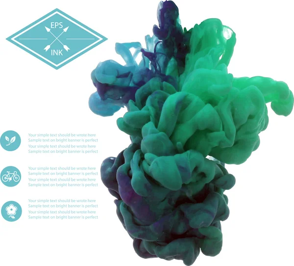 suyla dönen mürekkep.