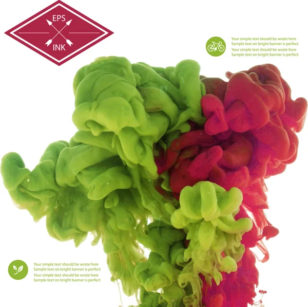 suyla dönen mürekkep.