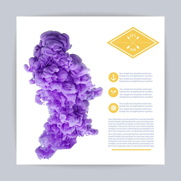 suyla dönen mürekkep.