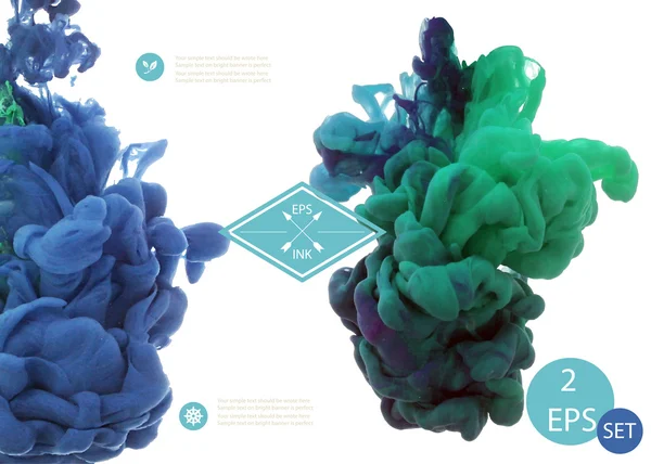 suyla dönen mürekkep.