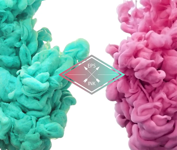 suyla dönen mürekkep.