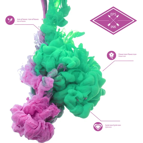 suyla dönen mürekkep